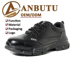 Iron Toe Safety Shoes Anti-Static Anti-Smash Anti-Puncture Iron Midsole Anti-Slip Microfiber Upper EU 35-46 Work Shoes