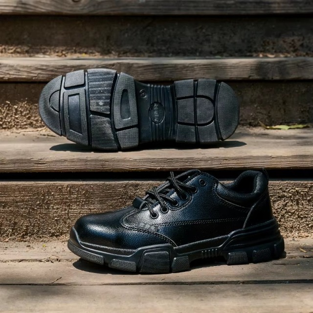 Iron Toe Safety Shoes Anti-Static Anti-Smash Anti-Puncture Iron Midsole Anti-Slip Microfiber Upper EU 35-46 Work Shoes