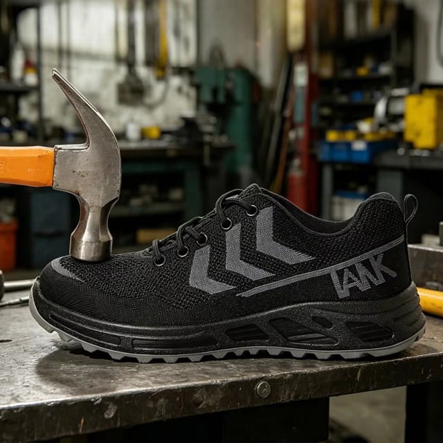 Hot Selling Mens Safety Shoes Steel Toe Anti Puncture Insulation 6KV Mesh Upper Kevlar Midsole Work Shoes Size 35-46