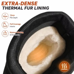 Wholesale Factory Men Lightweight EVA Snow Boots Waterproof One-Piece Shell Quilted Shaft Warm Faux Fur Snow Boots