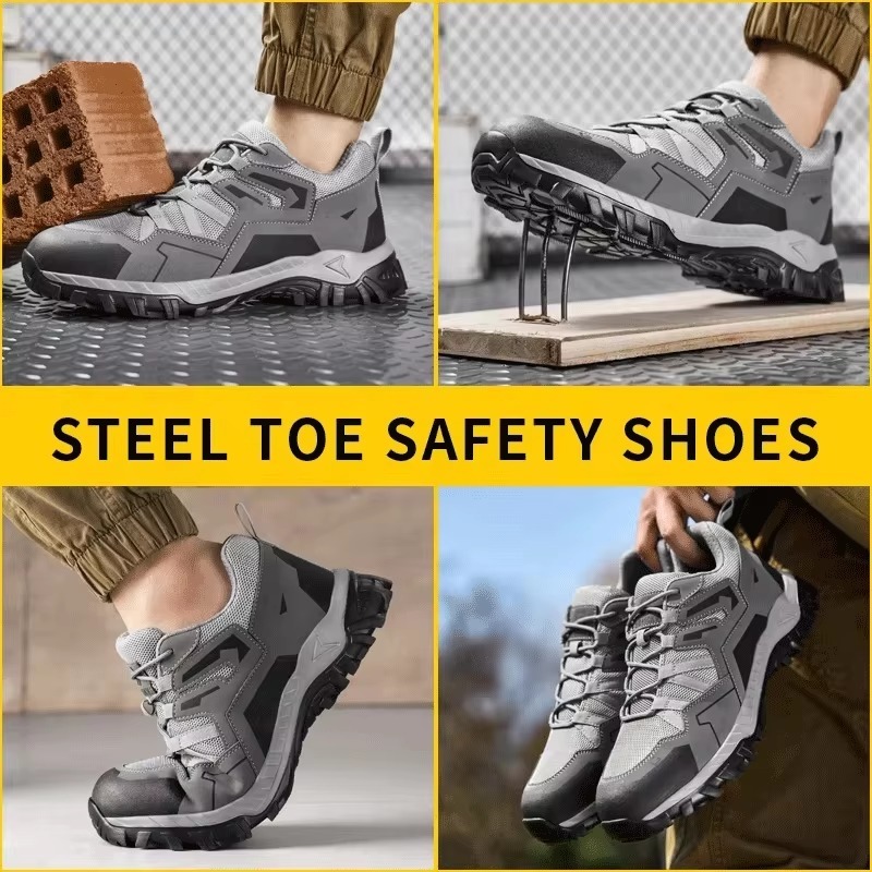 10KV Insulation Safety Shoes Steel Toe Anti-Smash PU Midsole Rubber Sole Mesh Upper for Electric & Factory Work