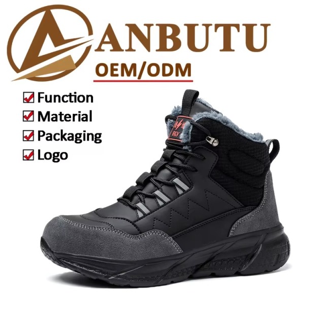 6KV Electrical Insulated Winter Steel Toe Safety Shoes Slip Resistant Puncture Resistant Cotton Lining Unisex Work Boots