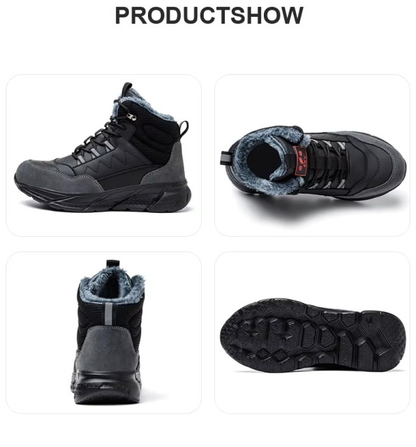 6KV Electrical Insulated Winter Steel Toe Safety Shoes Slip Resistant Puncture Resistant Cotton Lining Unisex Work Boots