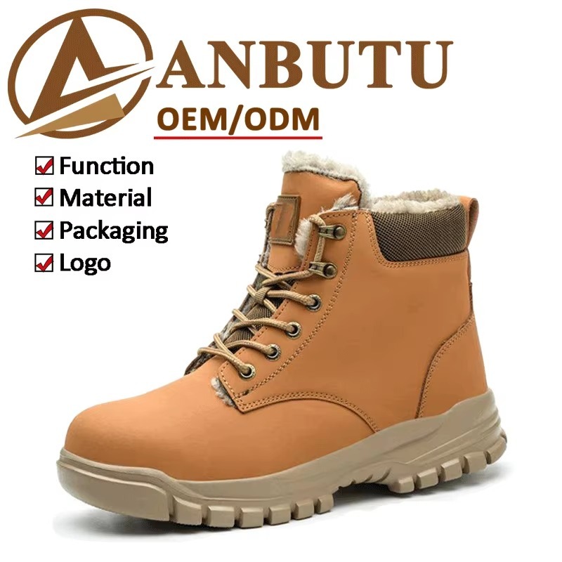 Winter Steel Toe Safety Boots Cotton Lining Slip & Puncture Resistant Unisex Work Boots for Construction Industry
