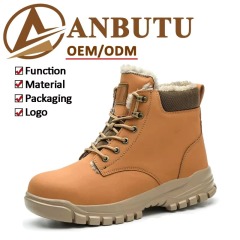 Winter Steel Toe Safety Boots Cotton Lining Slip & Puncture Resistant Unisex Work Boots for Construction Industry