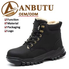 Winter Steel Toe Safety Boots Cotton Lining Slip & Puncture Resistant Unisex Work Boots for Construction Industry
