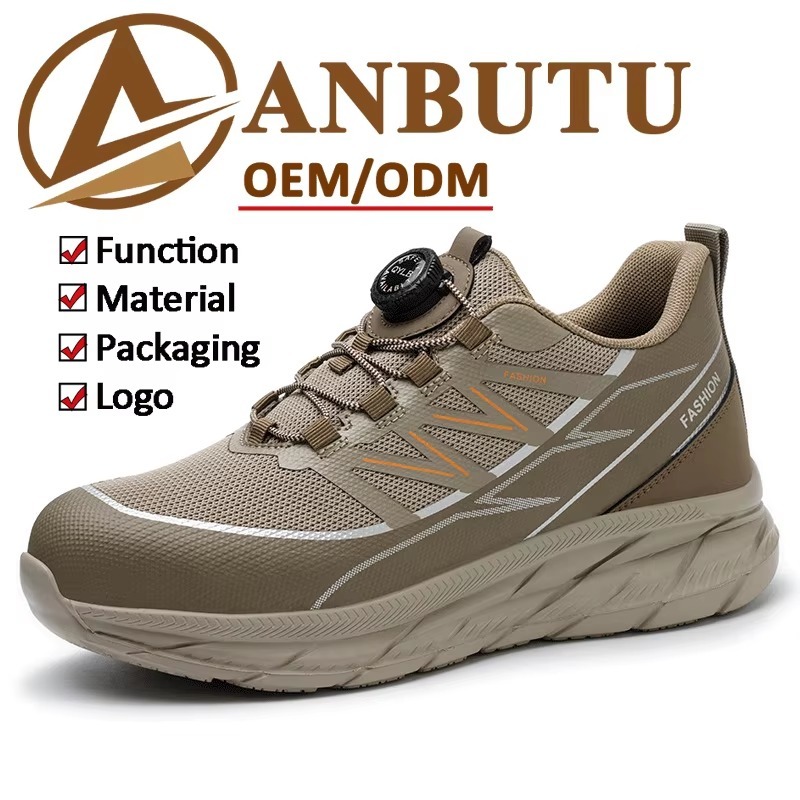 Quick-Lace Safety Shoes Steel Toe Breathable Upper Slip & Puncture Resistant Unisex for Construction & Industry
