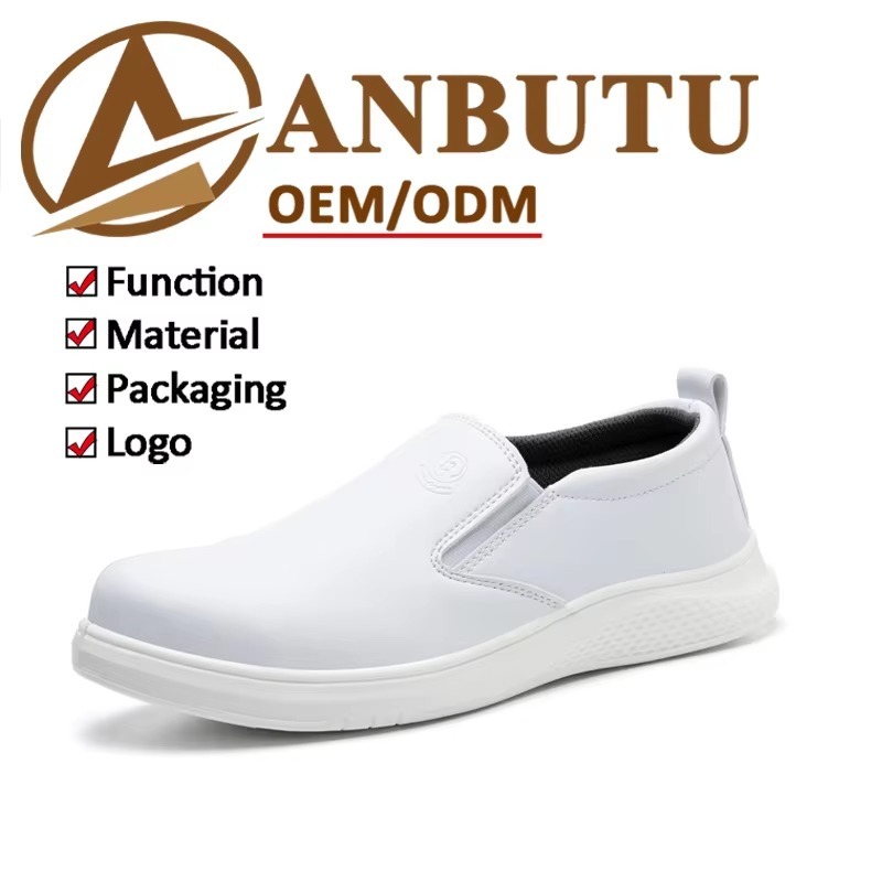 Anti-static Slip-on Safety Shoes Slip & Impact-resistant Plastic Toe Work Shoes for Gas Station & Electronics Factory