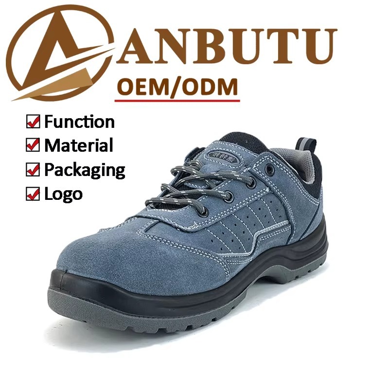 Anti-Static Steel Toe Safety Shoes Alkali-Resistant Slip & Puncture Resistant Unisex for Electronics & Chemical