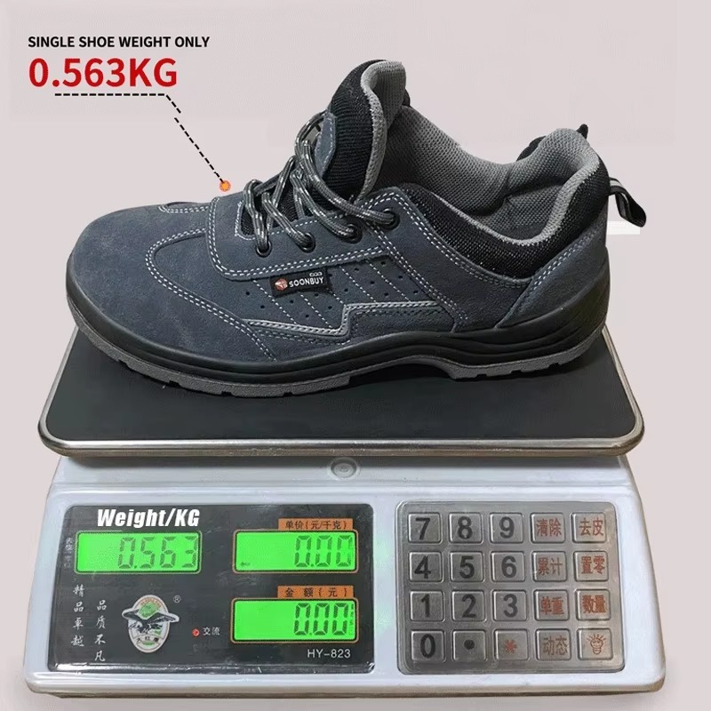 Anti-Static Steel Toe Safety Shoes Alkali-Resistant Slip & Puncture Resistant Unisex for Electronics & Chemical