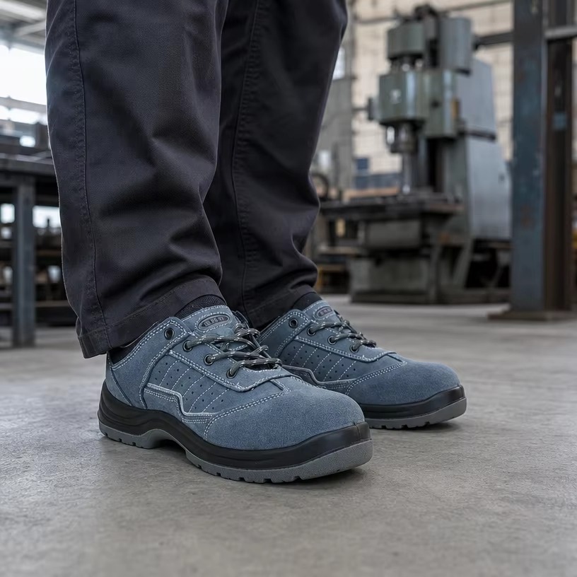 Anti-Static Steel Toe Safety Shoes Alkali-Resistant Slip & Puncture Resistant Unisex for Electronics & Chemical