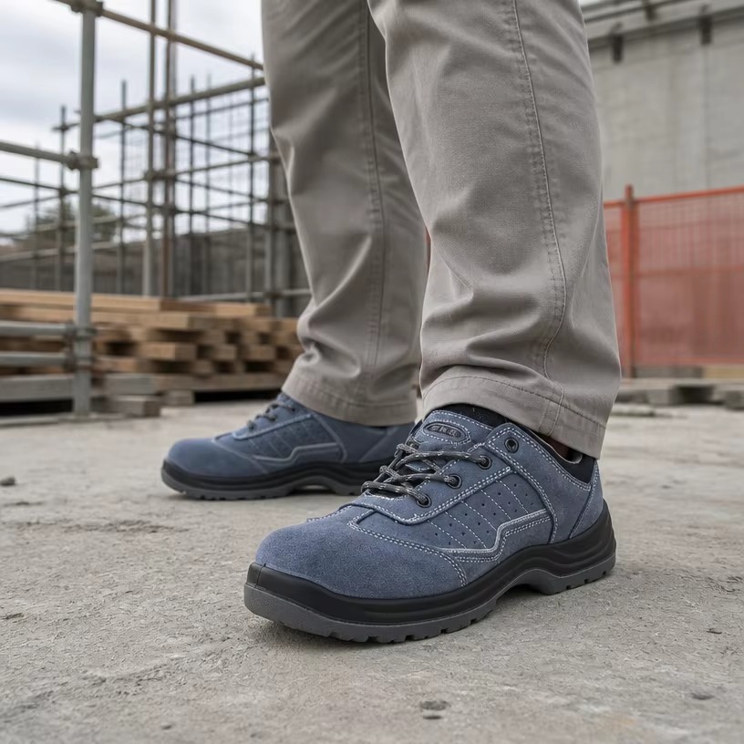 Anti-Static Steel Toe Safety Shoes Alkali-Resistant Slip & Puncture Resistant Unisex for Electronics & Chemical
