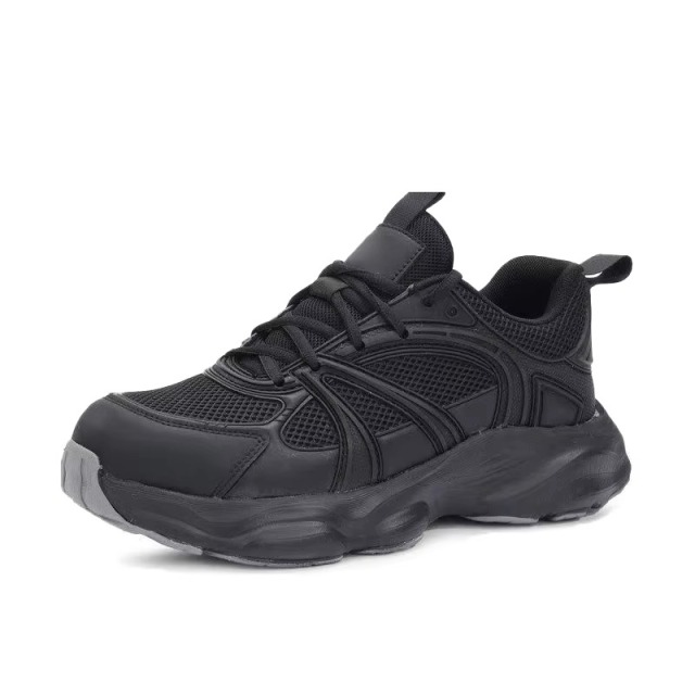 Microfiber Leather Lightweight Steel Toe Safety Shoes Slip & Puncture Resistant Unisex for Construction Industry