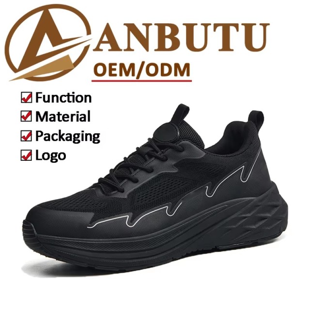 Non-Metallic Toe Safety Shoes Breathable Knit Upper Lightweight Slip & Puncture Resistant for Construction & Industry