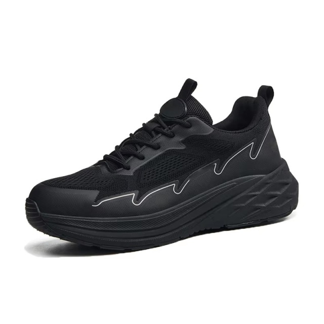 Non-Metallic Toe Safety Shoes Breathable Knit Upper Lightweight Slip & Puncture Resistant for Construction & Industry