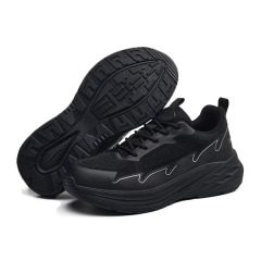 Non-Metallic Toe Safety Shoes Breathable Knit Upper Lightweight Slip & Puncture Resistant for Construction & Industry