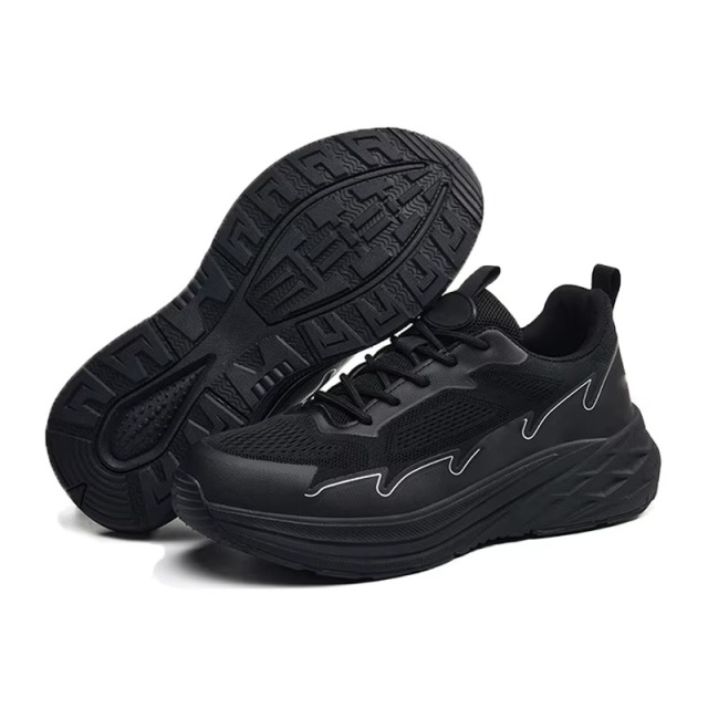 Non-Metallic Toe Safety Shoes Breathable Knit Upper Lightweight Slip & Puncture Resistant for Construction & Industry