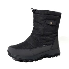 Women Men Waterproof Rip-stop Oxford Cushioned Comfort Winter Boots Wholesale Non-slip Foldable Ice Cleats Mid Calf Snow Boots
