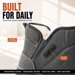 OEM Slip-On Winter Warm Fur Lined Unisex Ankle Snow Boots Waterproof Anti-Slip Women Outdoor Platform Warm Snow Boots