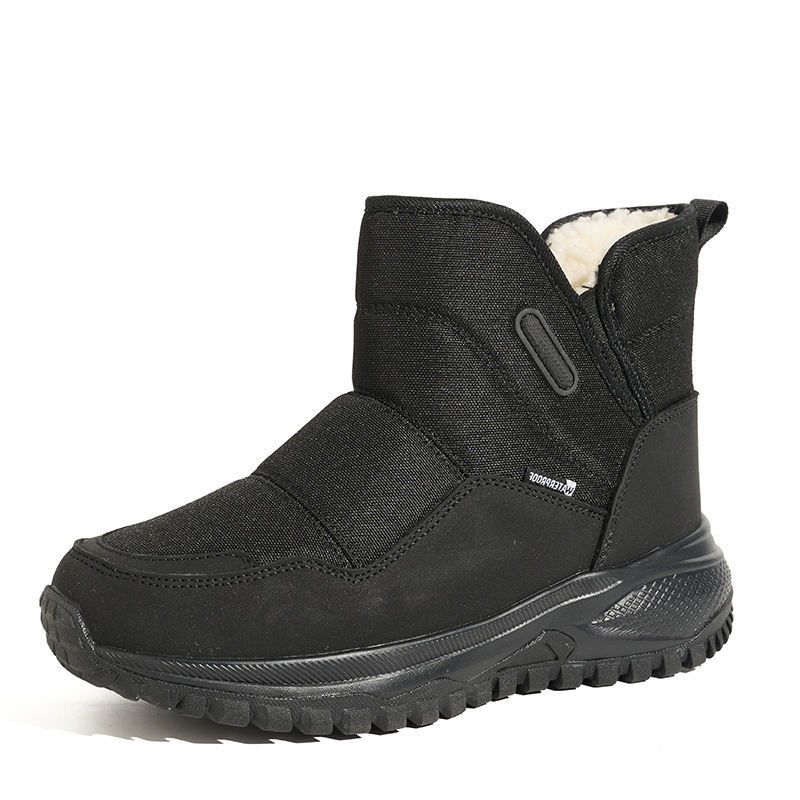 OEM Slip-On Winter Warm Fur Lined Unisex Ankle Snow Boots Waterproof Anti-Slip Women Outdoor Platform Warm Snow Boots