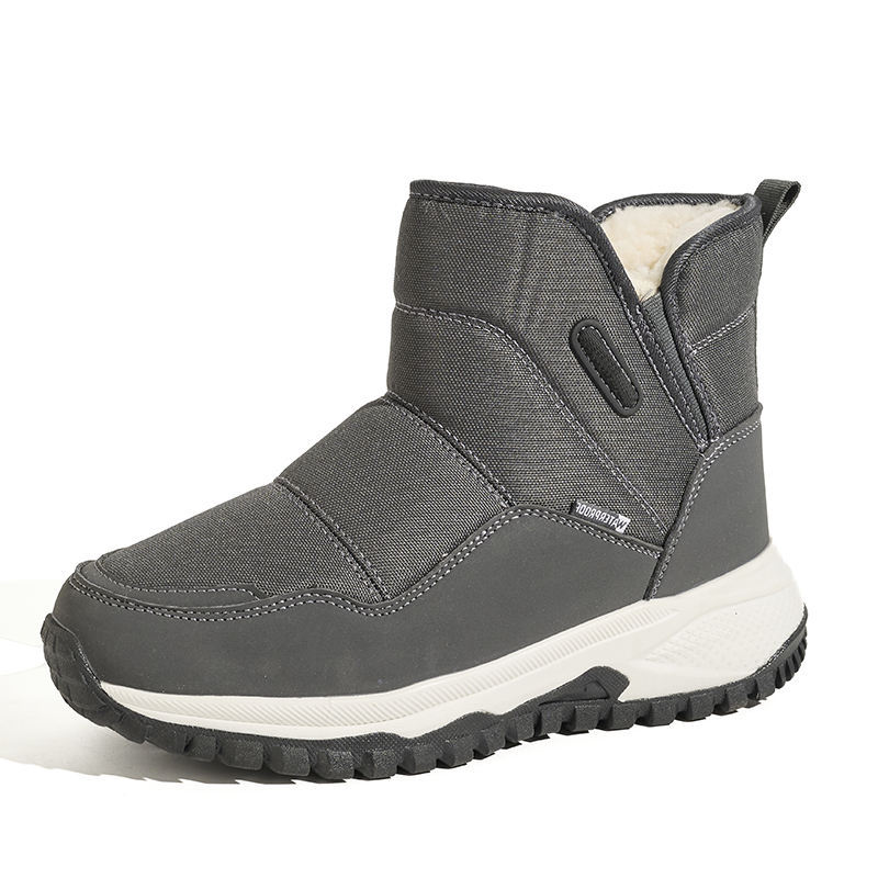 OEM Slip-On Winter Warm Fur Lined Unisex Ankle Snow Boots Waterproof Anti-Slip Women Outdoor Platform Warm Snow Boots