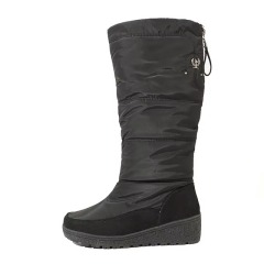 OEM Waterproof Warm High Elegant Women Wedge Out-sole Snow Boots Fashion Casual UrbanStyle Women Winter Boots