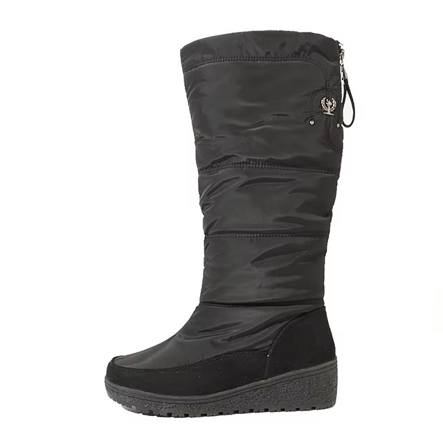 OEM Waterproof Warm High Elegant Women Wedge Out-sole Snow Boots Fashion Casual UrbanStyle Women Winter Boots