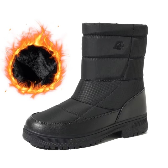 Thick Platform Snow Boots Men Women Quilted Fleece Lined Anti Slip Winter Outdoor Boots Footwear Wholesale