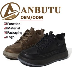 OEM Men Winter Plush Lined Warm Casual Winter Shoes Sneakers Lace up Thermal Walking Snow Boots for Men