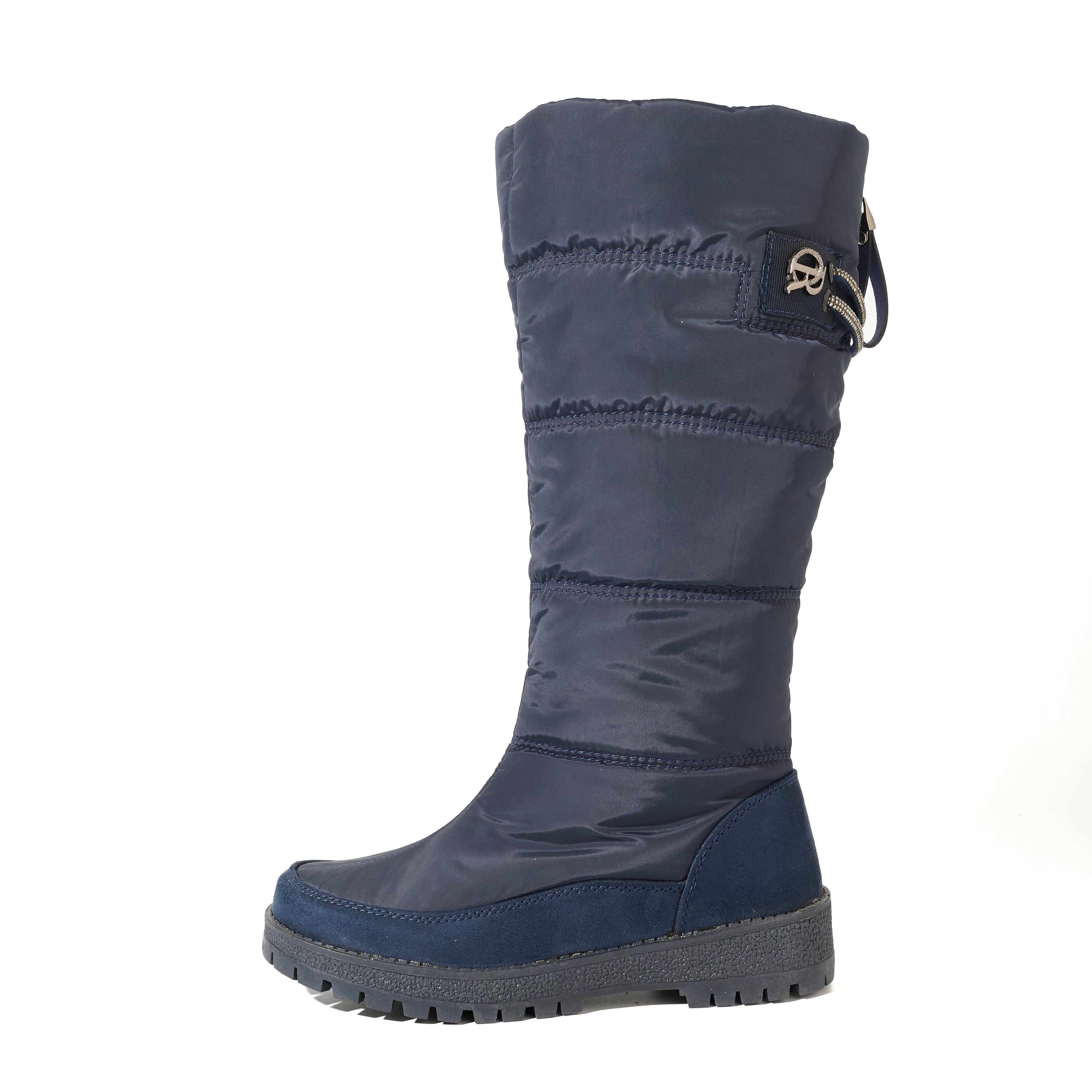 OEM Waterproof Anti-Slip Warm High Elegant Women Snow Boots Wedge Out-sole Fashion Quilted Women Winter Boots With Side Zip