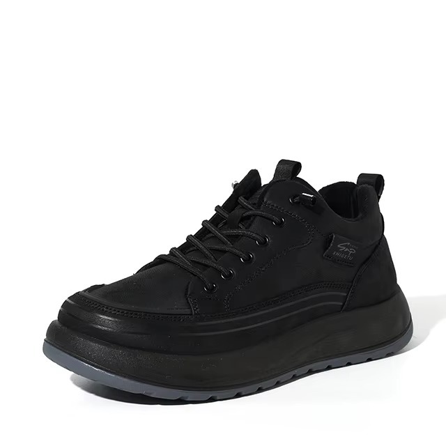 OEM Men Winter Plush Lined Warm Casual Winter Shoes Sneakers Lace up Thermal Walking Snow Boots for Men