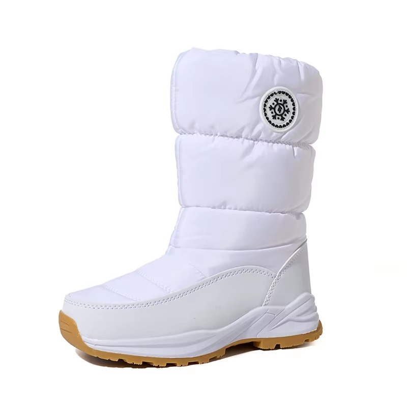 Waterproof Mid Calf Snow Boots Men Women Fleece Lined Anti Slip Sole Winter Boots Wholesale Cold Weather Footwear Factory