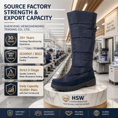 OEM Waterproof Anti-Slip Warm High Elegant Women Snow Boots Wedge Out-sole Fashion Quilted Women Winter Boots With Side Zip