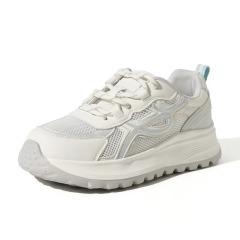 Wholesale Fashion Thick Out sole Breathable White Shoes Women Spring Casual Students Women All-match White Sneaker