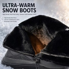 Thick Platform Snow Boots Men Women Quilted Fleece Lined Anti Slip Winter Outdoor Boots Footwear Wholesale