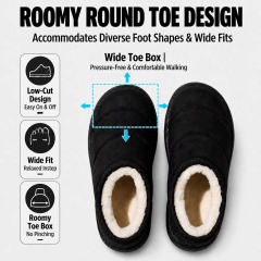 Wholesale Slip-on Thick-soled Fleece Lining Winter Snow Boots Warm and Anti-slip Unisex Wearable Winter Shoes