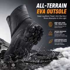 Wholesale Winter Duck Boots Men Women Hook&loop Thermal Lined Anti Skid Reflective Outdoor Snow Boots