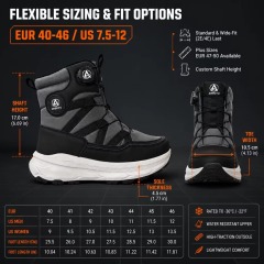 ANBUTU Custom Warm Waterproof Ankle Snow Boots Fashion Soft Printed Design Anti-Slip Winter Boots for Men