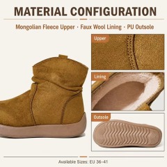 New Arrival Women's Warm Comfy Casual Winter Shoes Stock Outdoor and Home Winter Snow Boots for Women