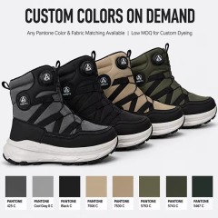 ANBUTU Custom Warm Waterproof Ankle Snow Boots Fashion Soft Printed Design Anti-Slip Winter Boots for Men
