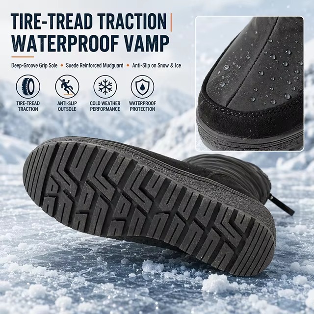 OEM Waterproof Warm High Elegant Women Wedge Out-sole Snow Boots Fashion Casual UrbanStyle Women Winter Boots