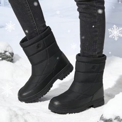 Thick Platform Snow Boots Men Women Quilted Fleece Lined Anti Slip Winter Outdoor Boots Footwear Wholesale