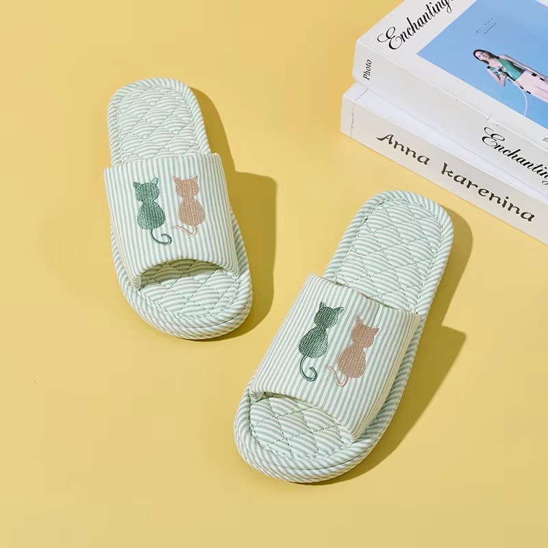 Factory Wholesale Soft Disposable Washable Barefoot Breathable Lighted Hard-Wearing Women Men Anti-slip Open Toe Slipper