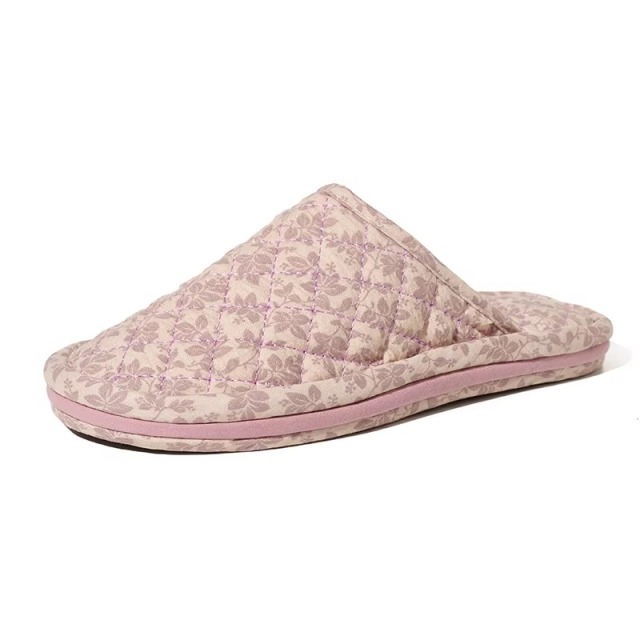 Fresh Design Fabric Slippers Couple Women Indoor Home Non Slip Soft Sole Wood Floor Slippers Fall Winter House Slippers