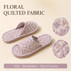 Fresh Design Fabric Slippers Couple Women Indoor Home Non Slip Soft Sole Wood Floor Slippers Fall Winter House Slippers