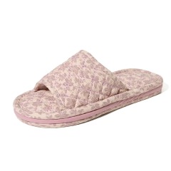 Fresh Design Fabric Slippers Couple Women Indoor Home Non Slip Soft Sole Wood Floor Slippers Fall Winter House Slippers