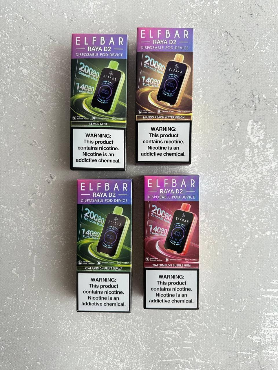 ELFBAR RAYA D2 20000PUFFS (10pcs/box, 200pcs/carton)