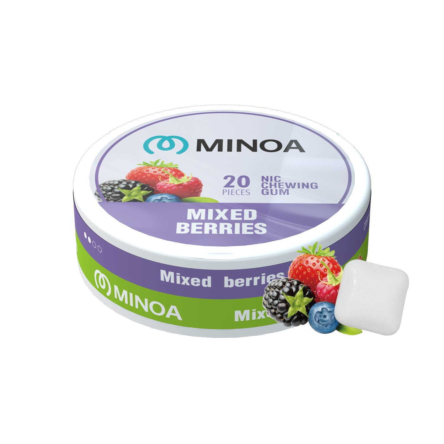 Minoa Nicotine chewing Gum pouches (20 pouches/can)