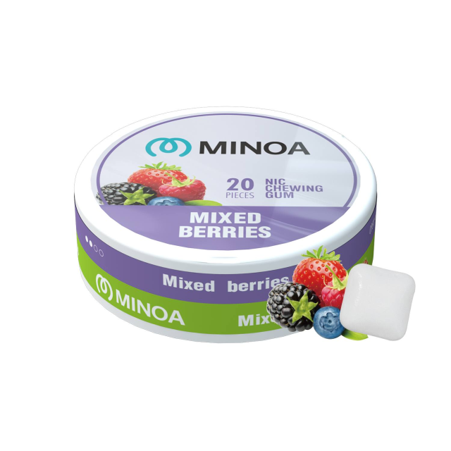 Minoa Nicotine chewing Gum pouches (20 pouches/can)