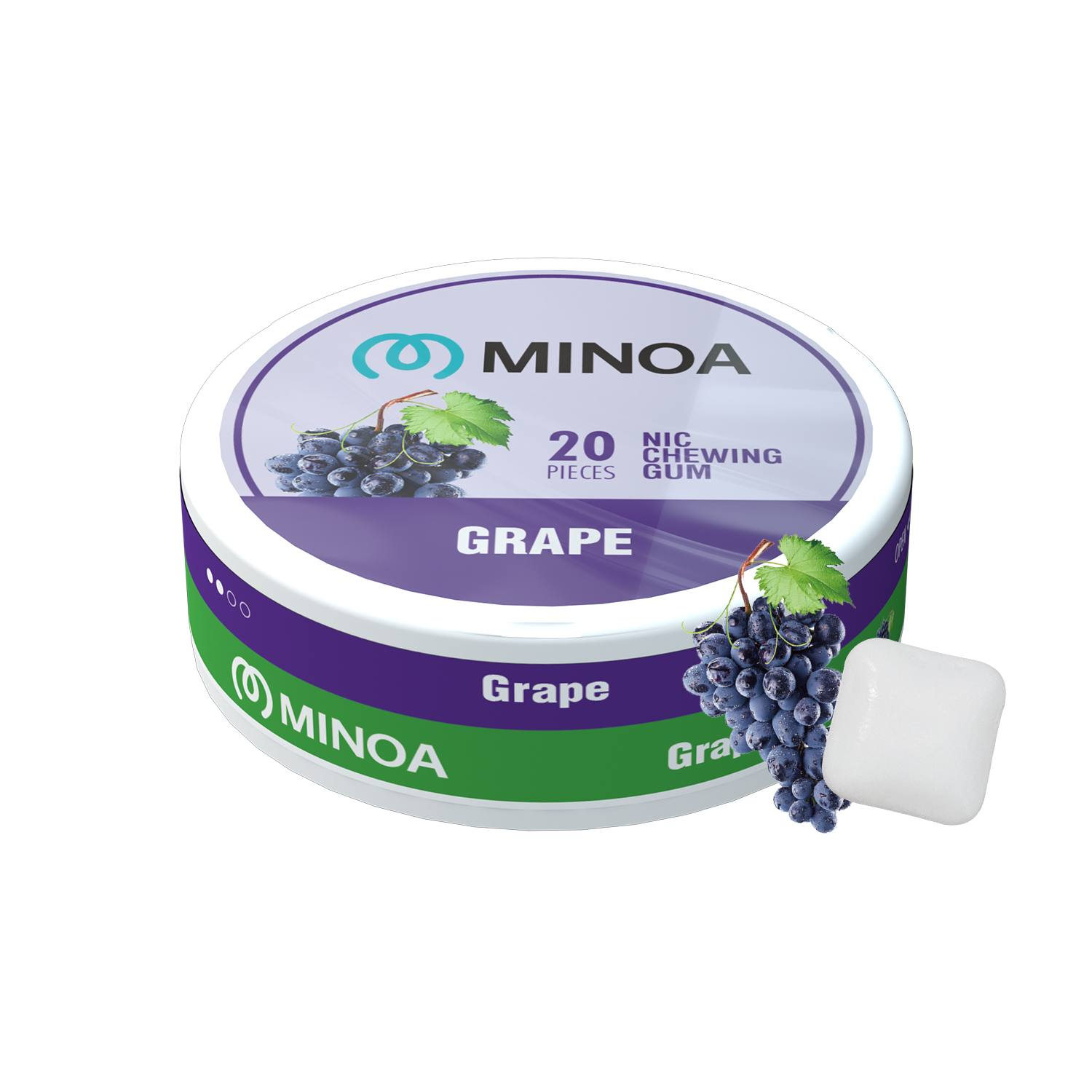 Minoa Nicotine chewing Gum pouches (20 pouches/can)